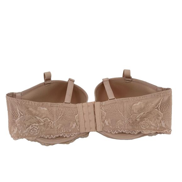 Torrid Curve Womens Push Up Padded Bra Size 42DD Nude Beige Lace Underwire - Picture 2 of 7